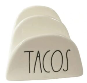 rae dunn artisan collection by magenta ceramic tacos holder