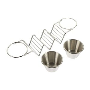 bestonzon taco holder stand with salad cups stainless steel burritos tortilla cooling stand rack taco shell holder stand on table mexican pancake rack for kitchen restaurant