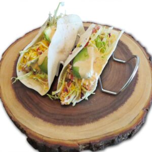 Taco Tuesday Taco Holders (4 PACK - 3 TACO HOLDER) Family Dinner ideas = Taco Time! Best Taco Holder Easy to Clean- Includes Taco Recipes -Holds Hard and Soft Taco Shell- Stand Up Taco Rack