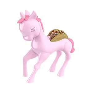 optego unicorn taco holder, hold 2 tacos, for birthdays and taco tuesday nights