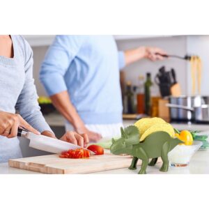 TriceraTACO Taco Holder, Set of 1 - Dinosaur Novelty Taco Stand Party Plate Serveware - Holds 2 Tacos!