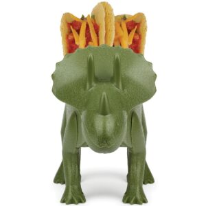 TriceraTACO Taco Holder, Set of 1 - Dinosaur Novelty Taco Stand Party Plate Serveware - Holds 2 Tacos!