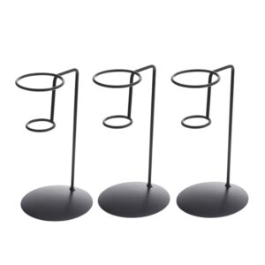 operitacx 3pcs ice cream cone holder iron popsicle display stand egg cone holder racks waffle cones holder diy baking rack food serving rack
