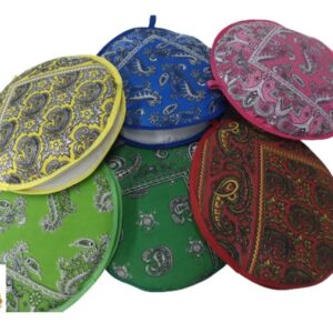 Tortilla Warmer Microwave Safe / Microwaveable Container Round 8in With Bandana-like desing, two layers, this container will keep your tortillas warm/ Mexican Tortillas Warmer