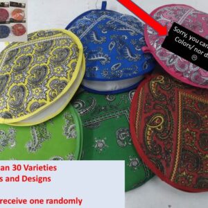 Tortilla Warmer Microwave Safe / Microwaveable Container Round 8in With Bandana-like desing, two layers, this container will keep your tortillas warm/ Mexican Tortillas Warmer