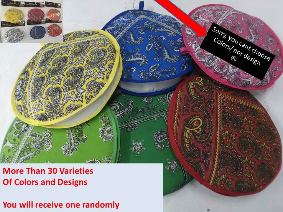 Tortilla Warmer Microwave Safe / Microwaveable Container Round 8in With Bandana-like desing, two layers, this container will keep your tortillas warm/ Mexican Tortillas Warmer