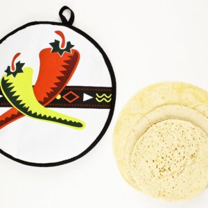 Zoie + Chloe Tortilla Warmer 12-Inch - Tortilla, Pita, Wrap, Naan, Pancake, Quesadillas, Flat Bread