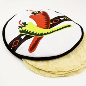 Zoie + Chloe Tortilla Warmer 12-Inch - Tortilla, Pita, Wrap, Naan, Pancake, Quesadillas, Flat Bread