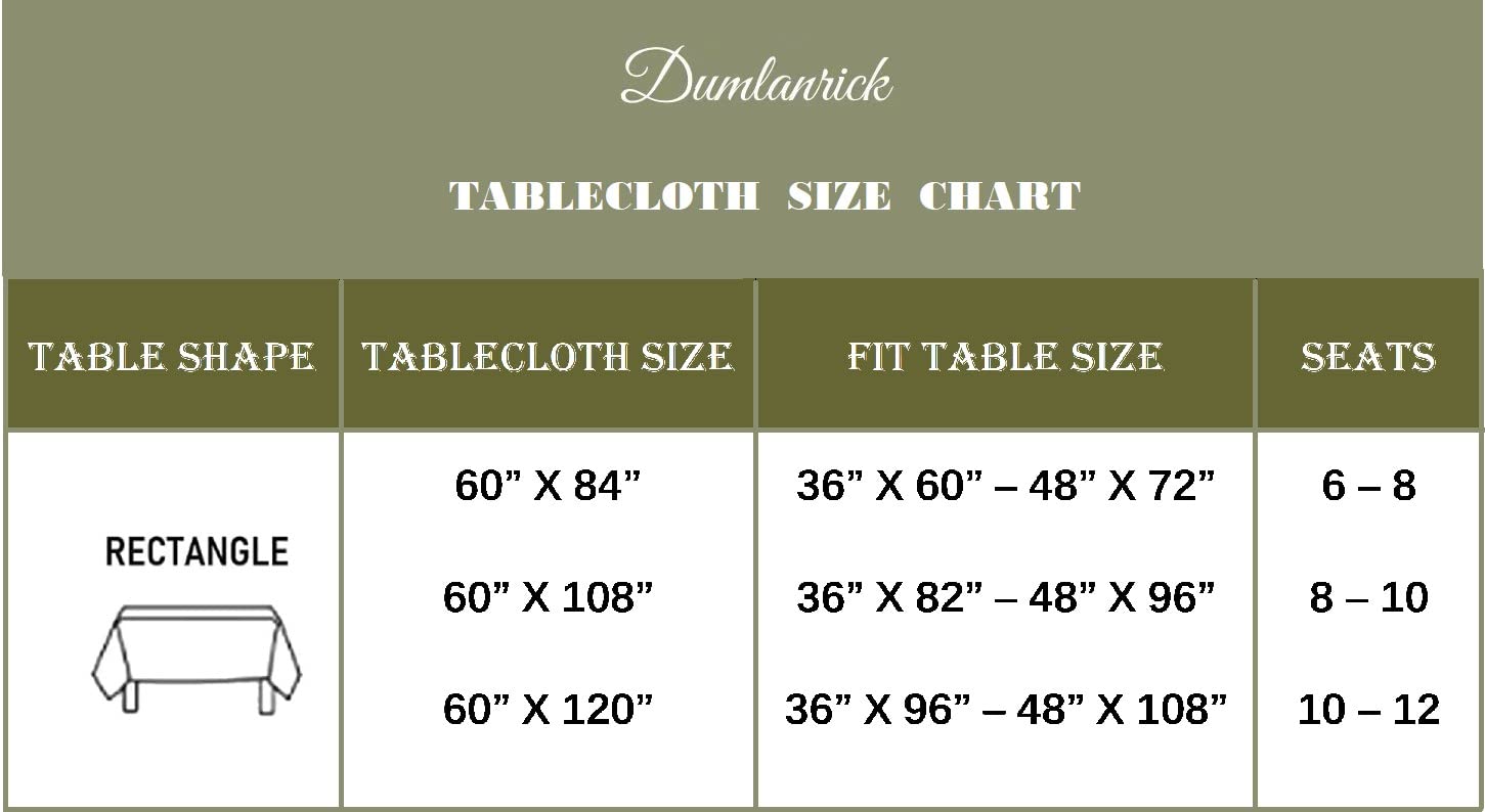 Dumlanrick Linen Table Cloth with Tassel - 100% Pure Linen 60x84 Inch Caramel Tablecloth, Washable Table Cover for Kitchen Dining Rectangle Tables Decoration