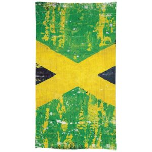 retro jamaica flag table cloth cover linen tablecloths printed fabric for dinner kitchen party holiday decetotive