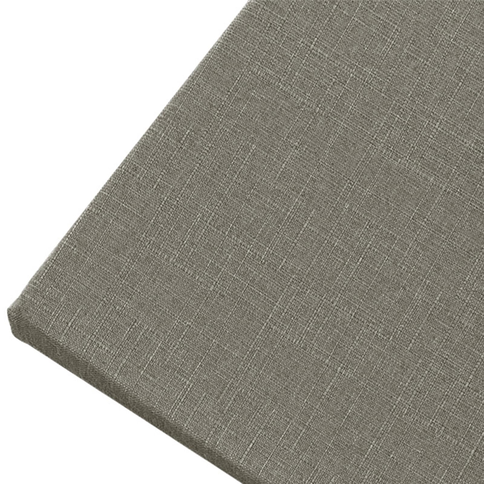 RCDPK Seat Cushion Custom Size, Bench Pad, Bay Window Cushion, Chair Pad, Sofa Cushion, Window Seat Pad, Furniture Cushion, Linen Fabric, Indoor/Outdoor Furniture Cushion,75D Sponge (Medium Grey)