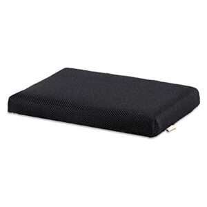 zhi jin soft rectangle chair cushion memory foam mesh seat pads cushions with ties for home school office black