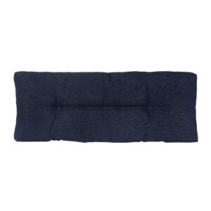 klear vu the gripper omega non-slip tufted bench cushion for indoor furniture, entryway storage, bay window, corner nook or piano seat, 43 inches, 03 indigo