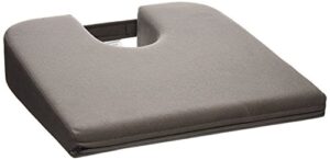 tush cush home office orthopedic large computer ergonomic seat cushion original - charcoal velour fabric