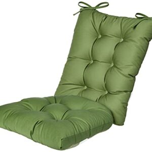 The Gripper Twill Jumbo XL Non-Slip Rocking Chair Cushion Set with Thick Padding, Includes Seat Pad & Back Pillow with Ties for Indoor Living Room Rocker, 17x17 Inches, 2 Piece Set, Green