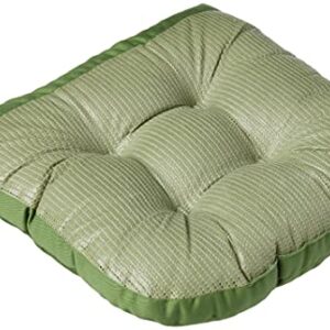 The Gripper Twill Jumbo XL Non-Slip Rocking Chair Cushion Set with Thick Padding, Includes Seat Pad & Back Pillow with Ties for Indoor Living Room Rocker, 17x17 Inches, 2 Piece Set, Green