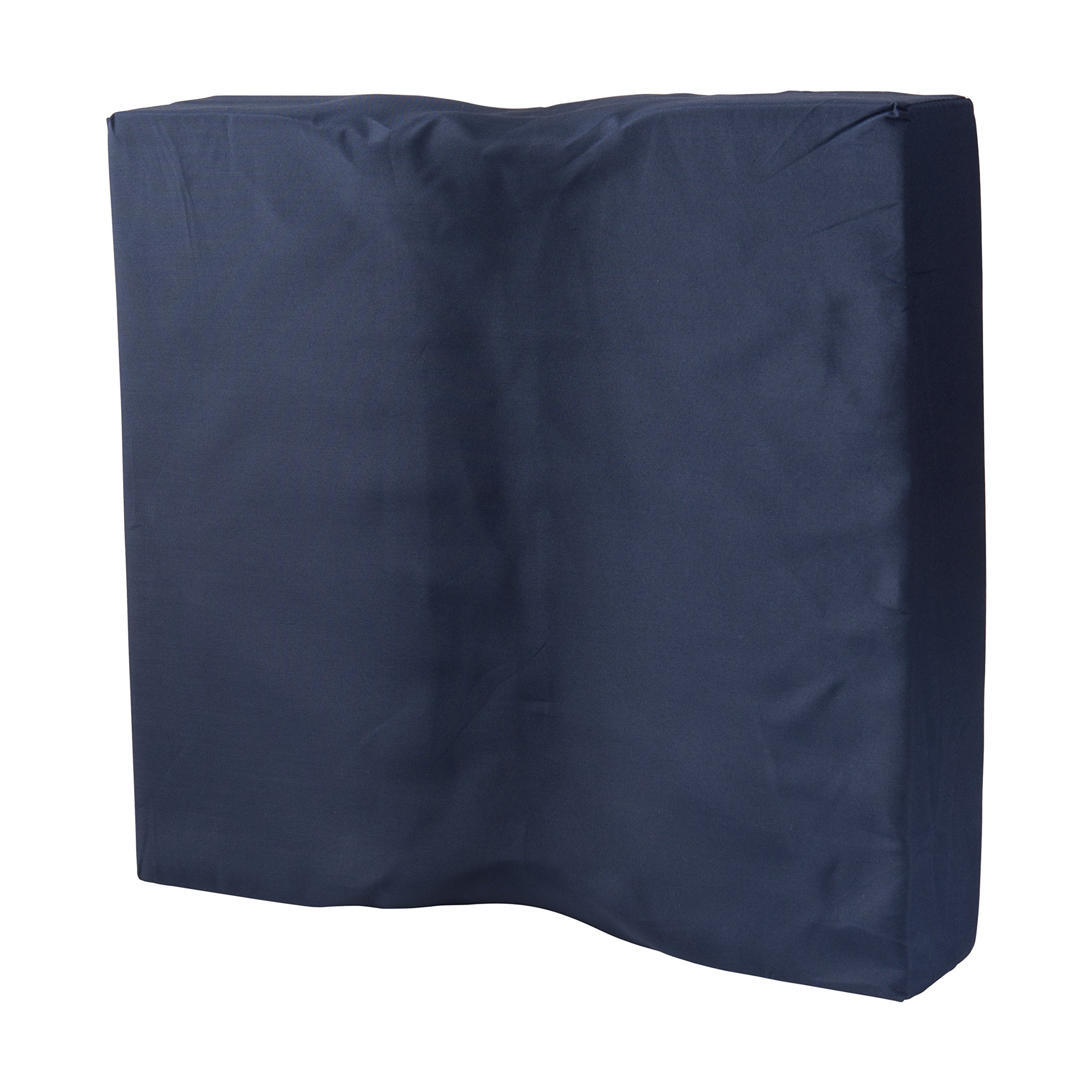 DMI Dual Cut Foam Coccyx Seat Cushion, Supportive Firm Foam Chair Cushion, Wheelchair Cushion, Computer Chair Cushion, Floor Cushion, 16 x 18 x 3 Inches, Navy