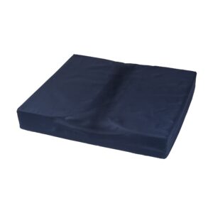 DMI Dual Cut Foam Coccyx Seat Cushion, Supportive Firm Foam Chair Cushion, Wheelchair Cushion, Computer Chair Cushion, Floor Cushion, 16 x 18 x 3 Inches, Navy