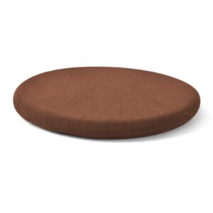 gumcoly memory foam seat cushion 14 inch, round stool cushion, circle chair pad with removable cover for dining kitchen bar chairs coffee