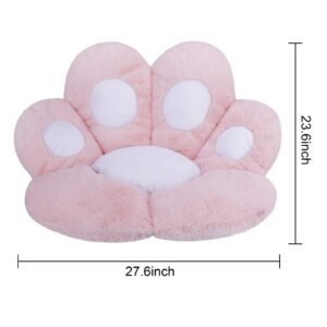 Reversible Armchair Seat Cushion Soft Cozy Bear Paw Shaped Chair Cushion Plush Comfort Seat Pad Office Cozy Warm Seat Pillow Relieves Back Coccyx Sciatica and Tailbone Pain Relief Chair Cushions