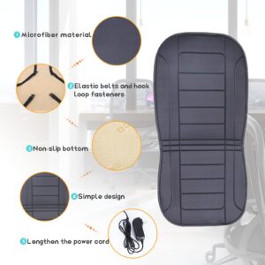 Livtribe Heated Seat Cushion with Timing Controller,Heating Seat Cover for Office/Home Chair