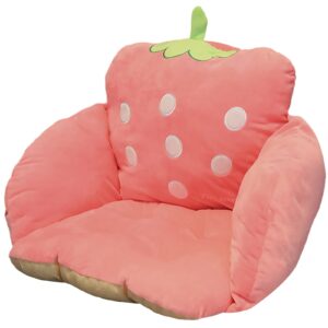 wuyu cushion tummy time & seated support on office plush vegetable sofa animal sitting comfortable fruit chairs lazy butt (strawberry)