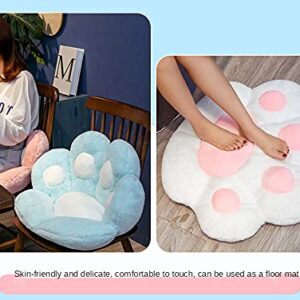 Cartoon Bear paw cat Claw Cushion, Half-Surround Cushion, Lazy one-Piece Sofa, Office seat, Student Cushion (Polar White, 60cm*70cm)