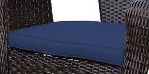 jeco inc w00402-fs011cs clark single chair cushion, 2", midnight blue