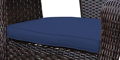 Jeco Inc W00402-FS011CS Clark Single Chair Cushion, 2", Midnight Blue