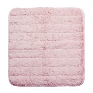 Soft Plush Chair Pads with Ties Winter Indoor Warmth Square Chair Covering Nonslip Comfort Dining Seat Pads Stool Mat Cover Decoration for Home Patio Kitchen Office Dorm