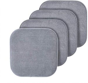 goodgram honeycomb premium comfort memory foam chair pads/cushions, 6 count (pack of 1), blue