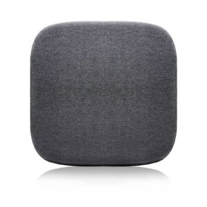 zibene stool cushions square 16 inch, seat pads for counter stools, dining room chair cushions non slip rubber back, 4cm/1.6 in thick memory foam seat cushion for bar, bistros, café dark grey