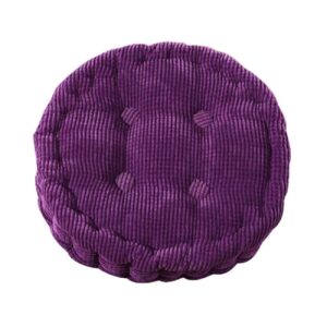 stormeagle round thick soft chair pads warm corduroy cushions tufted seat cushions pillows office pad 14" d.