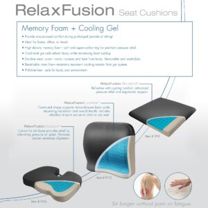 Wagan IN9111 Relax Fusion Standard Memory Foam and Gel Seat Cushion