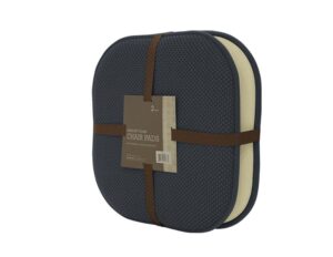 goodgram 4 pack non slip ultra soft chenille honeycomb premium comfort memory foam chair pads/cushions - assorted colors (purple)