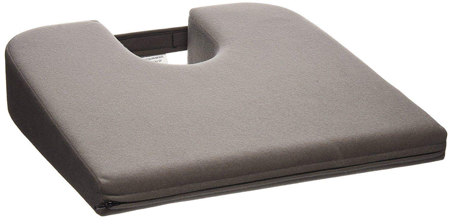 Tush Cush Car / Compu Computer Office Seat Cushion - Charcoal Gray