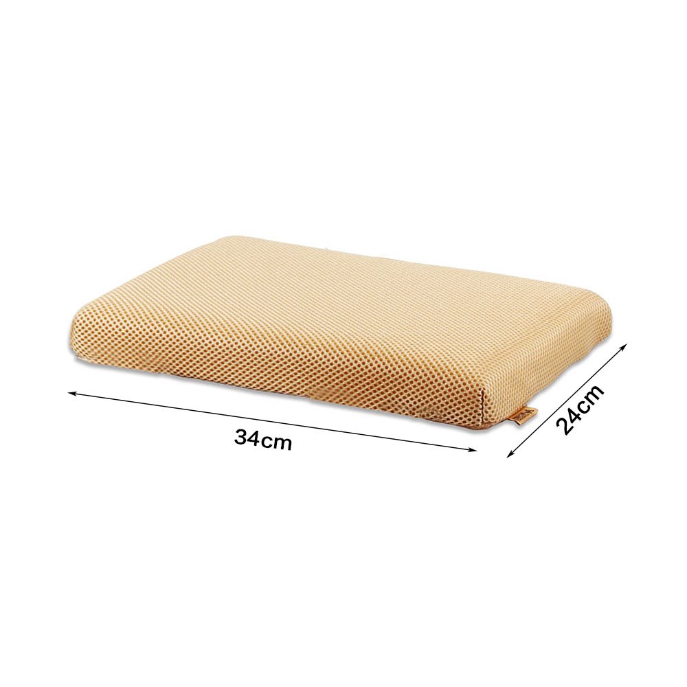 Zhi Jin Soft Rectangle Chair Cushion Memory Foam Mesh Seat Pads Cushions with Ties for Home School Office Gray
