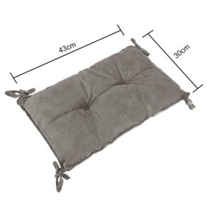 Thicken Soft Chair Cushion Lumbar Pad Square Cotton Tatami Seat Cushion with Tie Non Slip Seat Pad Cover Back Cushion for Car Home Office Dining Room Indoor Outdoor Kitchen Outside Desk Cushion Pillow