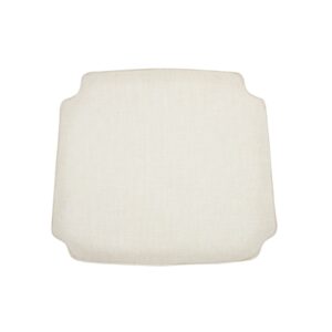 polynices wishbone chair cushion,linen fabric chair pads suitable for y chair and tatami (beige)