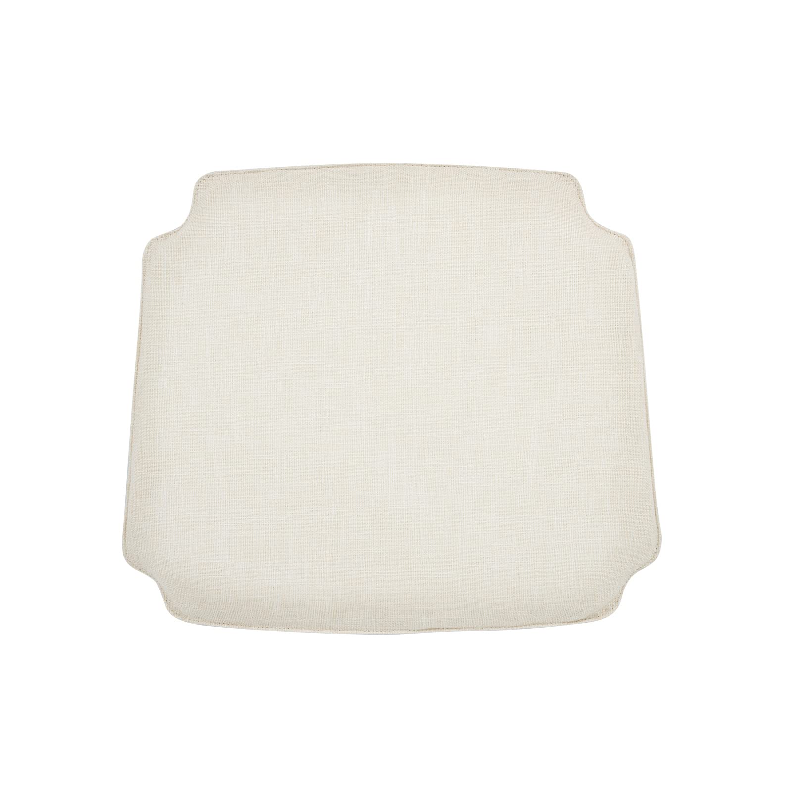 Polynices Wishbone Chair Cushion,Linen Fabric Chair Pads Suitable for Y Chair and Tatami (Beige)