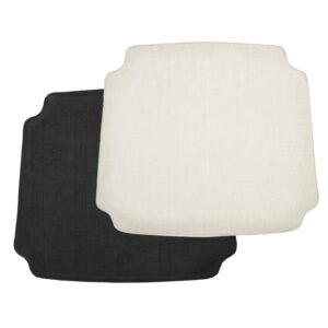 Polynices Wishbone Chair Cushion,Linen Fabric Chair Pads Suitable for Y Chair and Tatami (Beige)