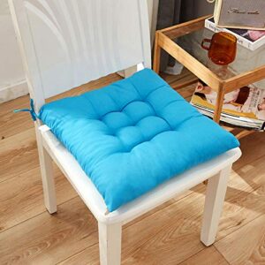 tunkence chair cushions chair pads square round with ties soft thicken seat pads cushion pillow for kitchen dining office home car chair 16x16inch