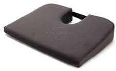 tush cush home office orthopedic large computer ergonomic seat cushion original - charcoal velour fabric