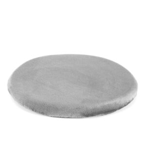 memory foam round chair pad, anti-slip soft round chair seat cushion grey, 11 inch, perfect for 12 inch stools/chairs
