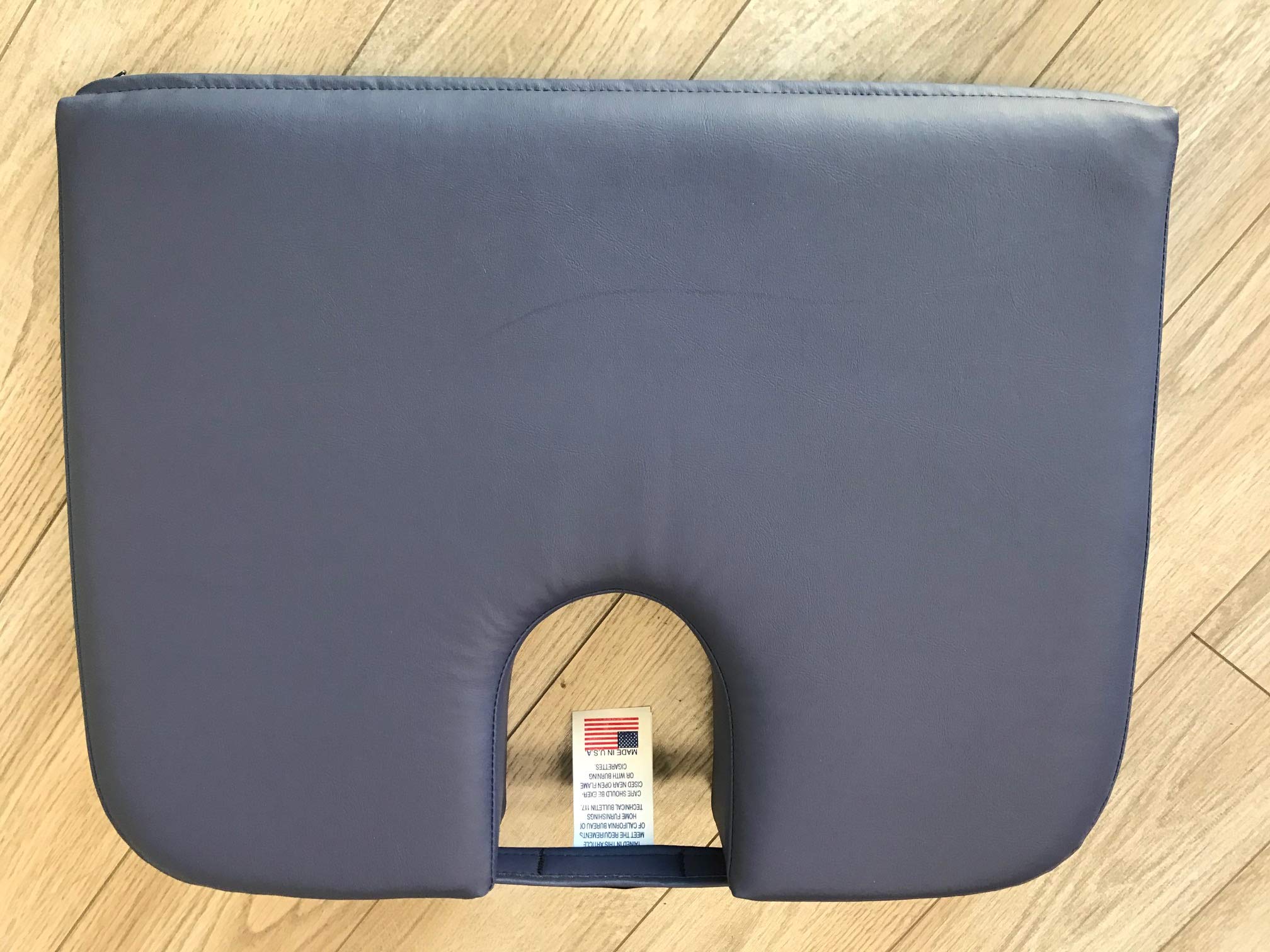 TUSH CUSH Home Office Orthopedic Large Computer Ergonomic Seat Cushion Original - Firm Indigo Blue Executive Faux Leather Vinyl