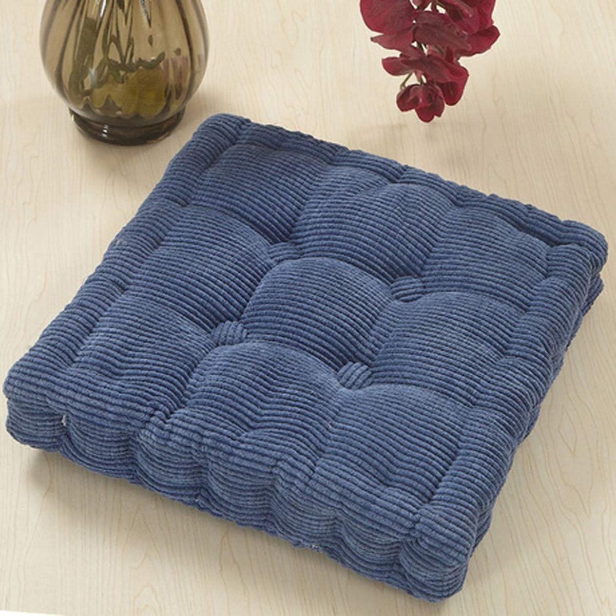 Hausadler 15"x15" Square Comfortable Seat Cushions Home Pillow Indoor Corduroy Chair Pads Office Soft Cushion