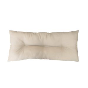 cozplen non slip bench cushion tufted universal 37x15.5 inch, light khaki