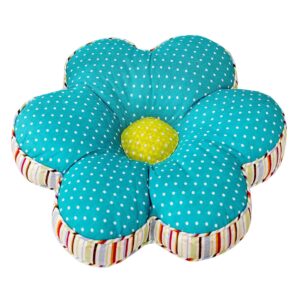 ABREEZE Girls Pillows Flower Pillows Decorative Throw Pillow Indoor Outdoor Flower Shaped Chair Cushion Seat Pad Floor Cushion Pillow 16x16inches Polka Dot