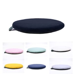 zibene kitchen chair cushions set of 4 non slip, round chair cushions 16 inch memory foam, non slid char pads with non slip bottom, cover washable and removable, no fading and durable black