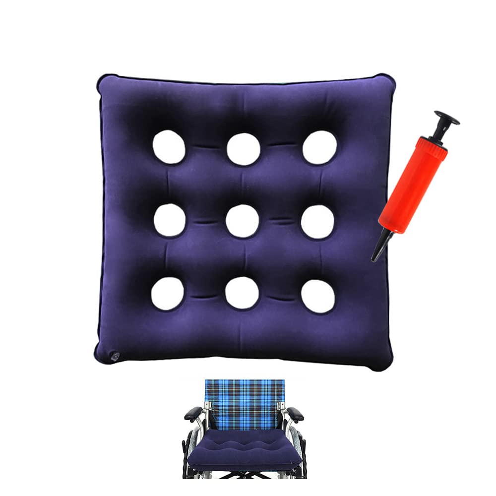 Pressure Ulcer Cushion Waffle ,Bed Sore Cushions for Butt,Inflatable Seat Cushion Portable,Pressure Sore Cushions for Sitting,Wheelchair Cushions for Pressure Relief,Recliner Cushions for Elderly Pad